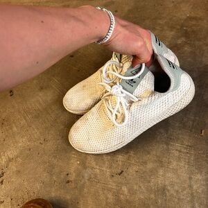 Adidas White Human race sneakers Rare